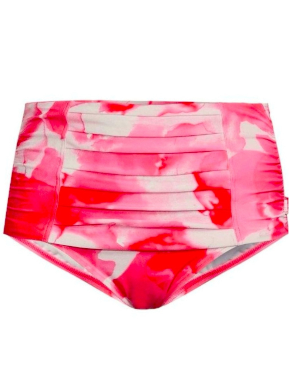 Calvin Klein Women's Pleated High-Waist Swim Bikini Bottoms